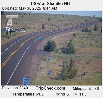 US97 at Shaniko NB